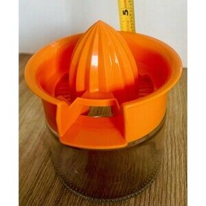 Vintage Gemco Juicer Citrus squeezer Orange Lemon  Reamer Jar Glass Base